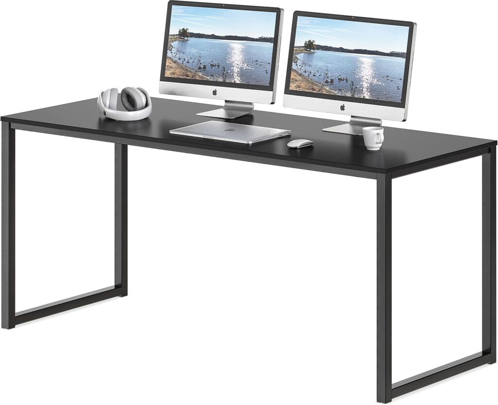 SHW Home Office 55-Inch Computer Desk